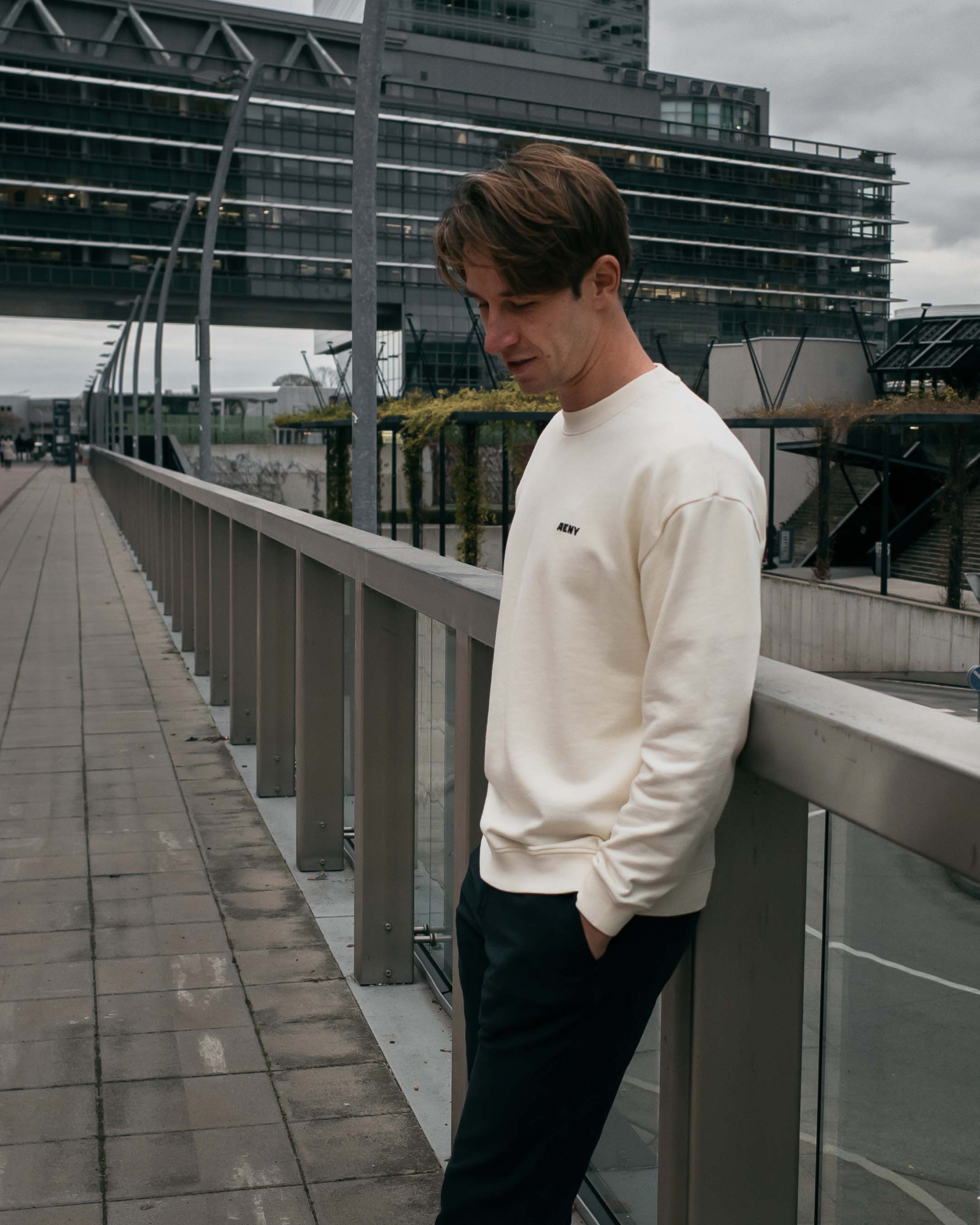 EC Oversize Sweater | cannoli cream