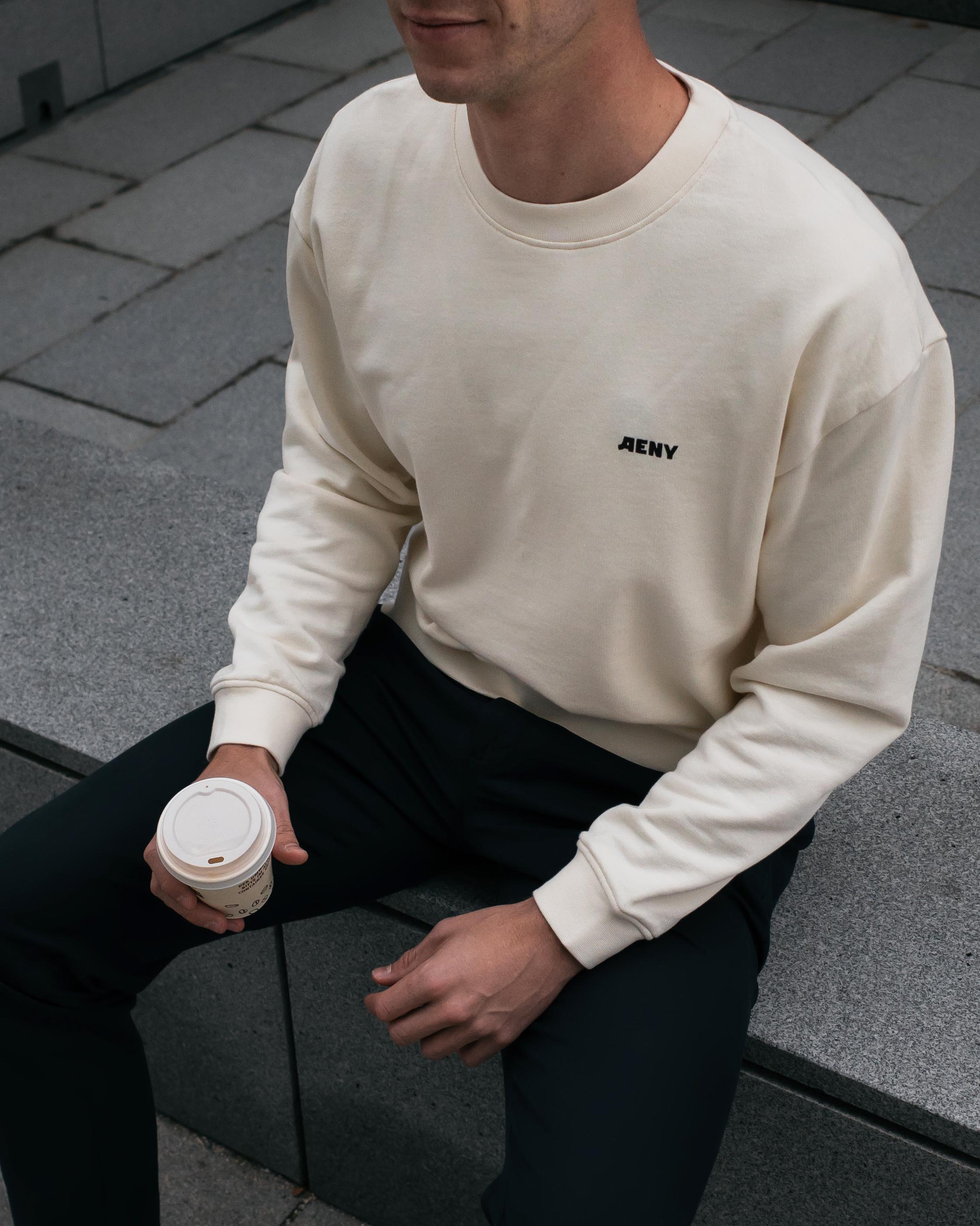 EC Oversize Sweater | cannoli cream